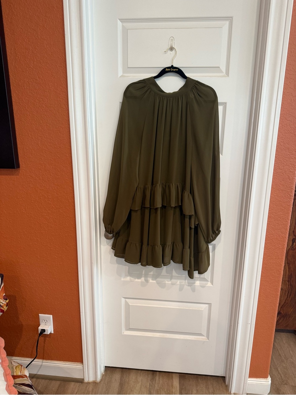 Marks & Spencer Olive Green Tiered Ruffle Tunic